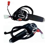 Motorcycle Switch Motorcycle Throttle Handle Speed Shift Regulator Control Grip Horn High Beams Low Turn Signal Brake Switch Scooter E-bike(L With R Without)