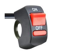 Motorcycle Switch Universal Motorcycle Handlebar Flameout Switch ON OFF Button For Moto Motor ATV Bike DC12V/10A Black 2-wire Warning