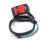 Motorcycle Switch Universal Motorcycle Handlebar Flashing Switch Moto Light ON OFF Button ATV Bike DC12V/10A Black Two Core Wire