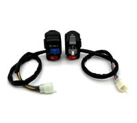 Motorcycle Switches Motorcycle Handle Bar Switches Emergency Flasher Light Horn Turn Signal Electric Start Button Scooter E-bike Moped 22mm 7/8"