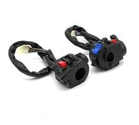 Motorcycle Switches Motorcycle Handlebar Switch Universal Headlight Warning Light Turn Signal Horn Start Kill Button Aluminium 1 Pair 22mm 7/8''