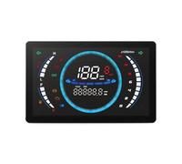Motorcycle Tachometer Gauge 12V Universal Large Dashboard Motorcycle Tachometer Tachometer Motobike RPM Fuel Board With Sensor 199km/h Total Mileage