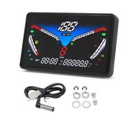 Motorcycle Tachometer Gauge 12V Universal Motorcycle Digital Tachometer RPM Tacho Fuel Water Temperature Odometer with Sensors Motobike Dashboard