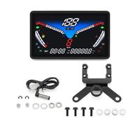 Motorcycle Tachometer Gauge 12V Universal Motorcycle Digital Tachometer RPM Tacho Fuel Water Temperature Odometer with Sensors Motobike Dashboard