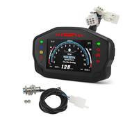 Motorcycle Tachometer Gauge 2023 Universal 12v Moto Dashboard TFT Screen Motorcycle Tachometer Instrument Panel Odometer Tachometer for 2/4 Cylinder