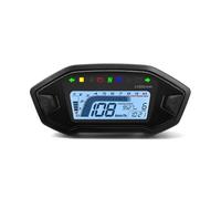 Motorcycle Tachometer Gauge HD Motorcycle LED Digital Tachometer 0-13000RPM 7 Colors Backlight Dashboard Universal Odometer For 1,2,4 Cylinder