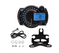 Motorcycle Tachometer Gauge Universal Digital Motorcycle For RX2N Odometer Tachometer Meter Instrument Adjustable For MAX 299KM/H 7colors Dashboard