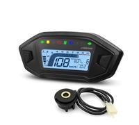 Motorcycle Tachometer Gauge Universal For 1,2,4 Cylinder 10000RPM Motorcycle Display Tachometer Odometer Tachometer With Digital Sensor Dashboard Gauge