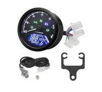 Motorcycle Tachometer Gauge Universal Motorcycle Instrument Digital Tachometer Meter Sensor Tachometer 0~12000RPM For 1-4 Cylinder Motorbike 12V