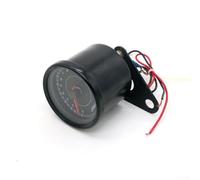 Motorcycle Tachometer Gauge with LED Backlight, 13000 RPM Electronic Tach Meter for All Motorcycles, Stainless Steel Housing, DC 12V,
