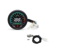 Motorcycle Tachometer Instrument Universal Motorcycle Speedometer Digital Gauge Odometer With LED Display Tacho Meter Indicator Dashboard For 12V Motorcycles