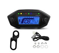 Motorcycle Tachometer MotorcycleDigital Tachometer Instrument Dashboard Panel Motorcycle Display 10000RPM For 2-4 Cylinder 7 Colors