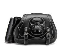 Motorcycle Tail Bag for Ducati Scrambler Nightshift 2021-2023, Leather Motorcycle Dual Side Pannier Waterproof Motorcycle Bag Motorcycle Saddlebags with Water Cup Pouch,C