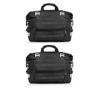 Motorcycle Tail Bag For Motor Saddle Tail Bag Pannier Travel Luggage With Waterproof Inner Bag Motorcycle Release Side Bag 2 PCS 20L Side Pouch(20l Black-2pcs)
