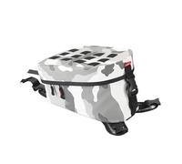 Motorcycle Tail Bags Gray Motorcycle Front Oil Bag Waterproof Outdoor Riding Equipment Accessories Tank Bag 6L Large Capacity Tool Bag Tool Bag(WHITE)