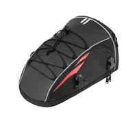 Motorcycle Tail Bags Motorcycle Tail Bag 10L Rear Rack Bag Storage Pouch Tank Tool Bag Handbag With Shoulder Strap Waterproof Cover Tailbag(Red)