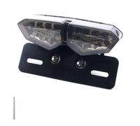 Motorcycle Tail Brake Stop 1Pc Multifunction Motorcycle Bike LED Stop Brake License Plate Rear Tail Light Len Universal LED Brake Tail Light