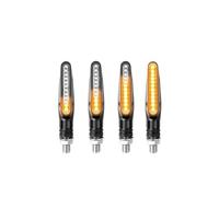 Motorcycle Tail Brake Stop 2PCS Motorcycle Turn Signals Light 12V LED Tail Flasher Flowing Water Blinker IP68 Bendable Motorcycle Flashing Lights