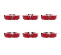 Motorcycle Tail Brake Stop Bike Luggage Rack Light LED Mountain Bike Tail Light Bicycle Rear Seat Reflective Taillight Night Ridding(Color 6PCS)