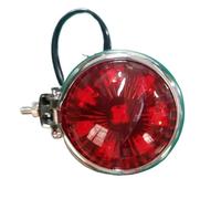 Motorcycle Tail Brake Stop Motorcycle Red LED Tail Light Brake Steering Light Stop Tail Light Motorbike 12V Red/black Lampshade Brake Retro Metal Rear Lamp(Red)