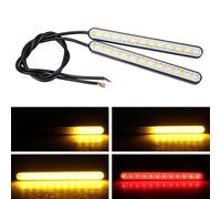 Motorcycle Tail Light With Sequential Turn Signal Flexible LED Strip For Enhanced Visibility On The Road(red and yellow)