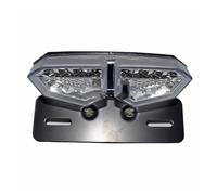 Motorcycle Tail Lights 12V Motorcycle LED Rear Tail Light Brake Taillight Turn Signal Light Stop Lamp Universal For Motorbike ATV Dirt Bike Accessories Motorcycle Rear Light(Clear)