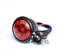 Motorcycle Tail Lights 12V Taillights Motorcycle Brake Light LED Motorbike Stop Rear Tail Lamp Red Indicator Blinker With Chopper Bike Accessories Motorcycle Rear Light(Red Black)