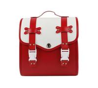 Motorcycle Tail Storage Rear Carrier Bag Tail Bag Cargo Box Trunk Case Synthetic Leather with Mounting Base and Top Handle Suitable for Daily Rides, Red, Color to 1