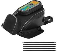 Motorcycle Tank Bag for BMW R Nine T 2014 2015 2016 2017-2020 2021 2023, Strong Magnetic Waterproof Oxford Black Motorbike Quick Release Pannier Bag