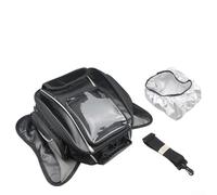 Motorcycle Tank Bag for Most Bikes - 6. 5 Waterproofed Navigation Bag with Carbon Fiber 1680d Oxford Cloth Magnetic Mount Reflective Strips Detachable Shoulder Strap