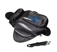 Motorcycle Tank Bag, Multifunctional Waterproof Oxford Storage Saddle Bag, Strong Magnetic Motorbike Bags with Bigger Window, Motorbike Accessories Bags, Suitable for Most Motorcycle Models