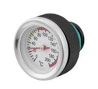 Motorcycle Tank Cap - Aluminum Lid with Temperature Gauge - Motorcycle Oil Cap,for Riders Mechanics Repair Shops Daily Commuters Motorbike Enthusiasts Restoration