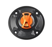 Motorcycle Tank Cap Quick-remove Fuel Tank Cap Quick-lock Quick-open Gasoline For SUZUKI For Bandit 1200 GSF1200 2001 2002 2003 2004(Orange)