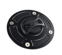 Motorcycle Tank Fuel Gas Cap CNC Keyless Oil Tank Cover For SUZUKI GSXR 600/750 1000 HAYABUSA SV650 GSF1200 TL1000S/R Tank Cap(Black)