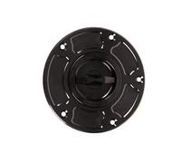 Motorcycle Tank Lock Keyless Motorcycle Fuel Gas Tank Cap Cover ALL YEARS For H-ONDA RVF400 VT250 MC20 CBR1000R/CB1300S VFR400 CBR400RR(Black- Silver)