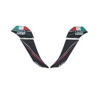 Motorcycle Tank Pad Gas Motorcycle Fuel Cover Grips Knee Protection Stickers Traction Pads for Du&Cati Multistrada 1200 1260 2015-2020(Red)