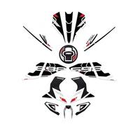 Motorcycle Tank Pad Protector Epoxy Sticker Kit Motorcycle Tank Pad Protection Decorative Decal For Hypermotard 698 2024 Tank Pad Sticker