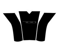 Motorcycle Tank Pad Protector Leather Frosting Sticker Decals for CFMOTO 700CL-X CLX 700 POMPOMPUR(3 piece 1)