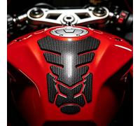 Motorcycle Tank Protector, 3D Anti-Slip Scratch Resistant PVC Motorbike Tank Pads,Universal Fuel Gas Oil Tank Sticker Grip Pad for Yamaha Honda Kawasaki Suzuki(Black)