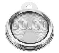 Motorcycle Tax Disc Cover, Universal Silver 304 Stainless Holder | Waterproof Seal, Laser-etched round Design, for Inspection Stickers, City Commuting and Parking