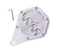 Motorcycle Tax Disc Holder | Hexagonal Tax Disc Permit Frame | Aluminium Bracket With Wrench, Card Label Holder For ATV, Moped, Scooter, Motorbike, Registration Plate Mount Accessory