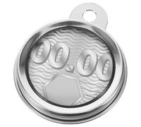 Motorcycle Tax Disc Holder, Tag Waterproof 304 Stainless Steel | Retro Silver Frame, Laser-etched Text and Seal, for Outdoor Parking and Document Protection