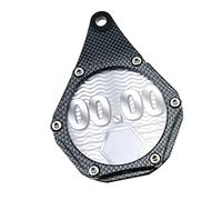 Motorcycle Tax Disc Holder, Waterproof Metal Alloy Motorbike Permit Holder for Scooter, with Allen Key, Black