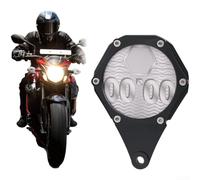 Motorcycle Tax Sign Holder CNC Machined Aluminum Hexagonal Plate for Reliable Mounting Suitable for Various Motorcycle Models (Black)