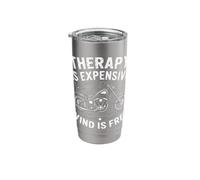 Motorcycle Therapy is Expensive Wind is Free Stainless Steel Insulated Tumbler