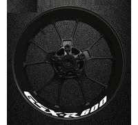 Motorcycle Thick Edge Outer Rim Sticker Stripe Wheel Decals For Suzuki GSXR600 Gsxr 600 R 600R Gsx-r R600 Reflective rim tape(Color8)