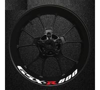 Motorcycle Thick Edge Outer Rim Sticker Stripe Wheel Decals for Suzuki GSXR600 Gsxr 600 R 600R Gsx-r R600 Wheel hub Sticker(Color18)