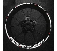 Motorcycle Thick Edge Outer Rim Sticker Stripe Wheel Decals for Suzuki GSXR600 Gsxr 600 R 600R Gsx-r R600 Reflective Rim Tape(Color16)