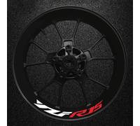 Motorcycle Thick Edge Outer Rubber Strip Wheel Rim Sticker For Yamaha YFZR15 Reflective Spare Parts(Style 1)