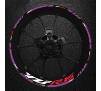 Motorcycle Thick Edge Outer Rubber Strip Wheel Rim Sticker For Yamaha YFZR15 Reflective Spare Parts(Style 14)